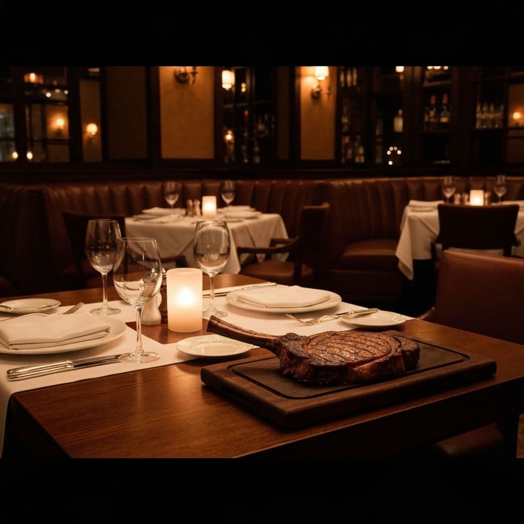 The Ember Room steakhouse interior